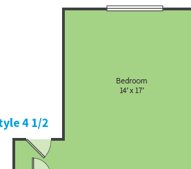 Oak Ridge Style 4 1/2 Floor Plan Oak Ridge Apartments Style 4 1/2 Floor Plan